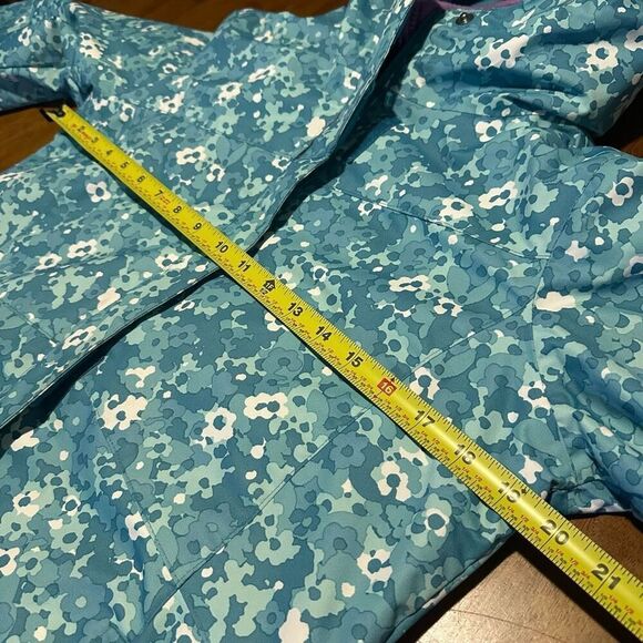 Columbia Girls Omni Tech Interchange Jacket Coat Waterproof Sz L 14/16 Ski Snow - Picture 11 of 12